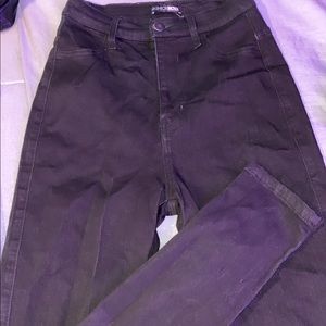 Fashion Nova High Rise Gray Jeans